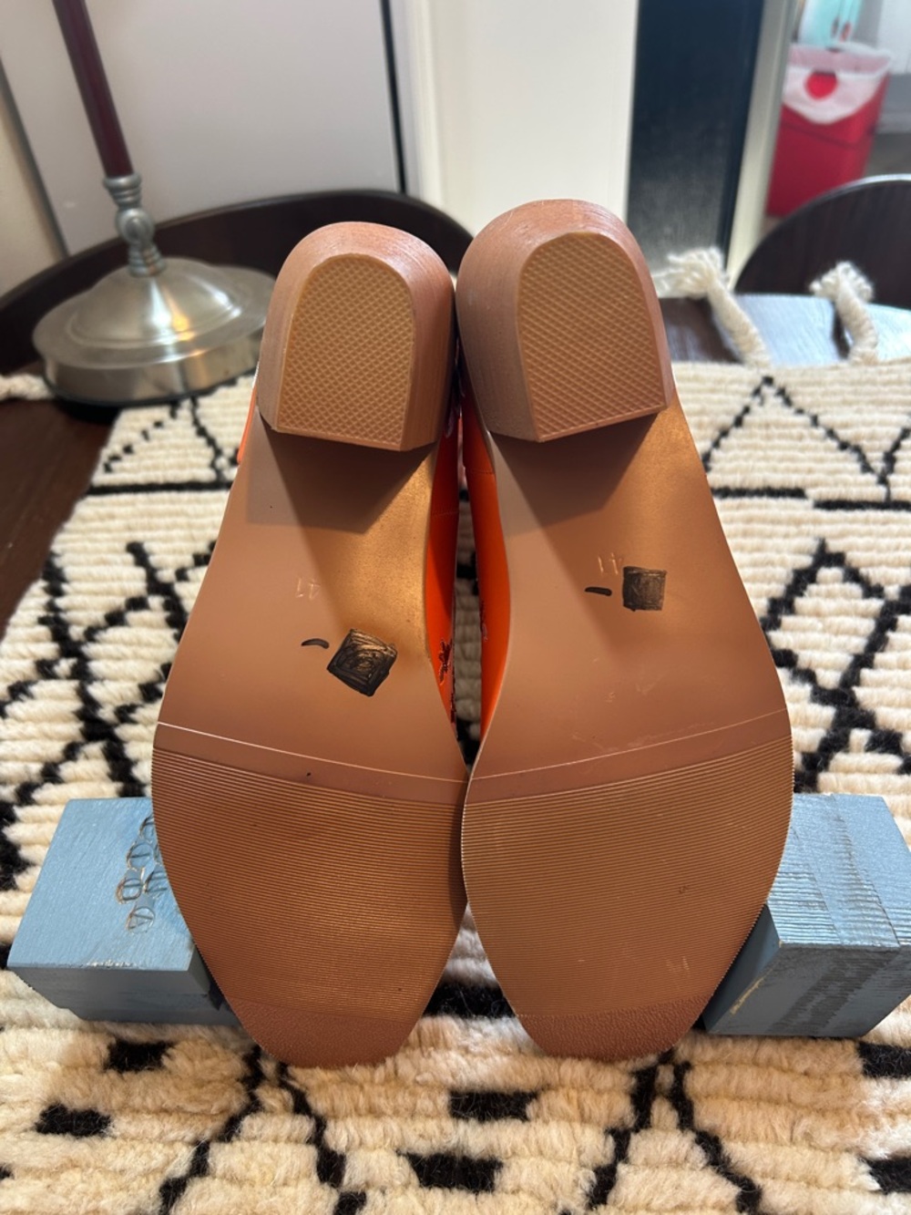 Orange Embroidered Western Mid-Calf Women's Boots. NWOT - Picture 6 of 7